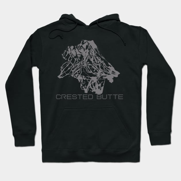 Crested Butte Resort 3D Hoodie by Mapsynergy